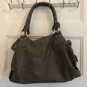 Large gray purse